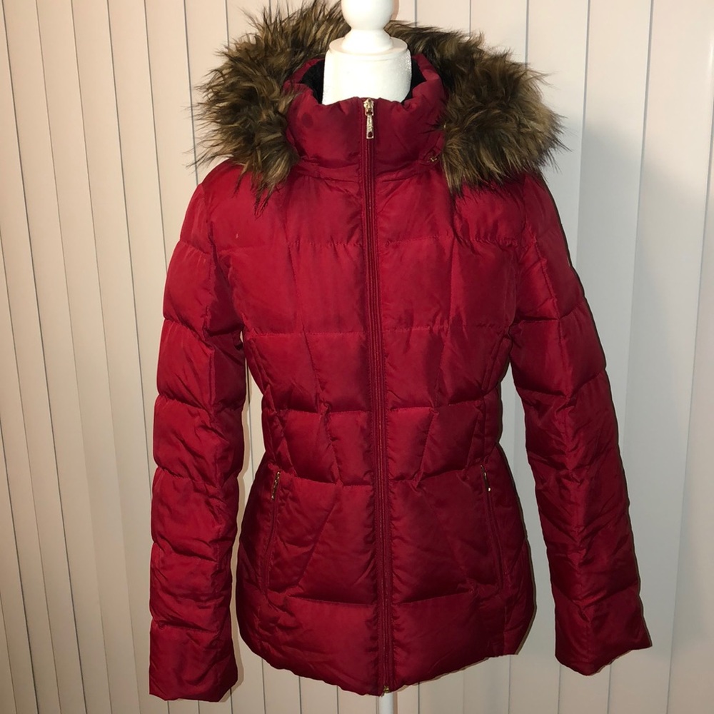 Calvin Klein Winter Coat with faux fur hood
